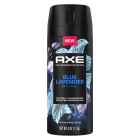 Axe Fine Fragrance Collection Premium Deodorant Body Spray for Men Blue Lavender, 4 oz