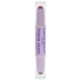 Throw Shade Duo Contour Stick - Dark by Carter Beauty for Women - 0.08 oz Makeup