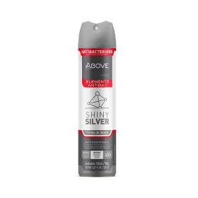 ABOVE Shiny Silver - 48 Hours Elements Antiperspirant Deodorant - Dry Spray for Men - Notes of Jasmine and Mint - Protects Against Sweat and Body Odor