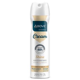 ABOVE Cream Shine - 48 Hours Antiperspirant Deodorant Spray for Woman - Notes of Pear, Grapefruit