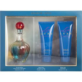 LIVE LUXE by Jennifer Lopez EAU DE PARFUM SPRAY 3.4 OZ & BODY LOTION 2.5 OZ & SHOWER GEL 2.5 OZ