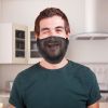 Black Beard Covers for Men 18"; 100 Pack of Polypropylene Beard Cover Protector; Beard Guard; Blue Net Protector; Reusable Beard Nets For Men Food Ser