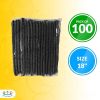 Black Beard Covers for Men 18"; 100 Pack of Polypropylene Beard Cover Protector; Beard Guard; Blue Net Protector; Reusable Beard Nets For Men Food Ser