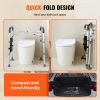 VEVOR Toilet Safety Rail, Folding Toilet Seat Frame, Adjustable Width & Height Fit Most Toilets, Supports 300lbs