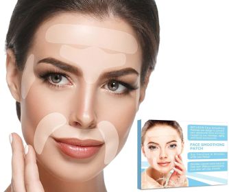 Facial Patches for Wrinkles. Pack of 160 Face Strips of Various Shapes. Reusable Wrinkle Patches for Smoothing Eye, Mouth