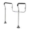 VEVOR Toilet Safety Rail, Bathroom Toilet Seat Frame, Adjustable Width & Height Fit Most Toilets, Supports 300lbs