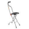 Hold 187.4 Lbs Folding 2-in-1 Folding Cane Seat ,Thickening Travel Seat and Cane, Four-Leg Folding Walking Stick