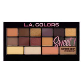 L.A. Colors Sweet! 16 Color Eyeshadow Palette (Color: Brave)