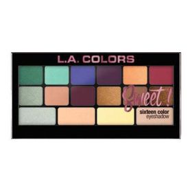 L.A. Colors Sweet! 16 Color Eyeshadow Palette (Color: Playful)