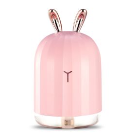 220ml Cool Mist Humidifier Ultrasonic Air Diffuser Atomizer w/7 Color Breathing Lights (Model: Rabbit)