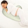 Pregnancy Pillows Adjustable Support Maternity Pillow Soft Side Sleeper Pregnancy Pillows Wedge Pillow with Detachable Pillow Cover