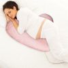 Pregnancy Pillows Adjustable Support Maternity Pillow Soft Side Sleeper Pregnancy Pillows Wedge Pillow with Detachable Pillow Cover